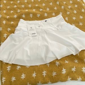 Athleta Ace Tennis Skort, 13.5 inches, White, Small